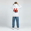 Sweat F1 enfant Lewis Hamilton blanc – numéro 44 et visuel Ferrari SF-25 au dos