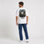T-shirt Chevrolet Camaro 1969 Street Hunter blanc vu de dos