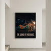 Poster Mazda 787B Le Mans 1991 Tourismo encadré et présenté dans un intérieur contemporain