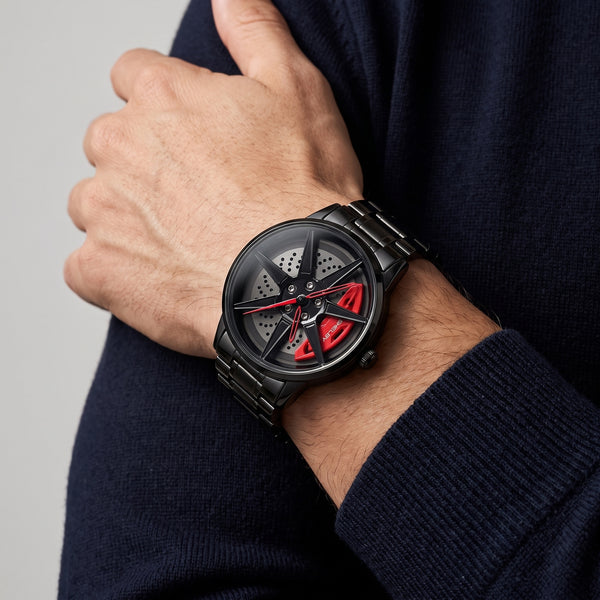 Reloj Shelby GT500 puesto en la muñeca