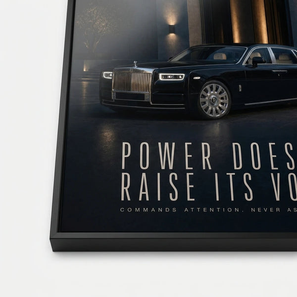 Vue rapprochée du poster Rolls-Royce Phantom Tourismo imprimé sur papier