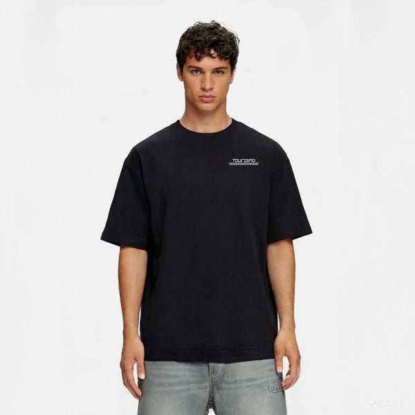 t-shirt noirF1 aston martin noir et vert de face