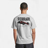 t-shirt grisF1 ferrari rouge de dos