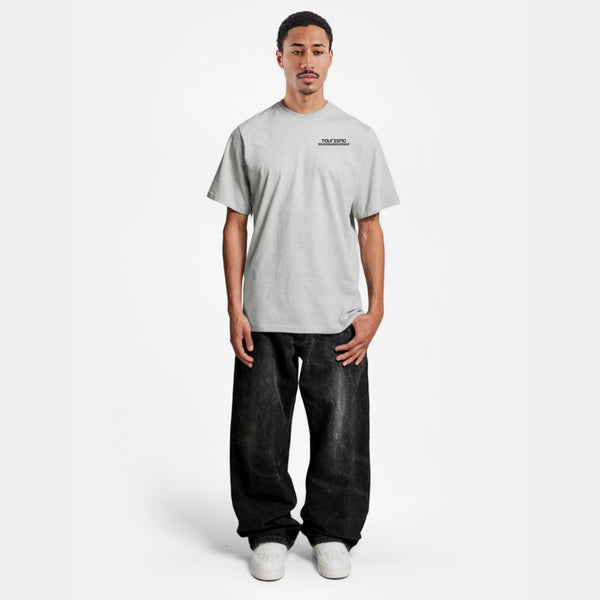 t-shirt grisF1 mclaren noir et orange de face