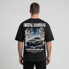 T-shirt Toyota GR Supra A90 Digital Samurai noir, zoom dos : flocage automobile premium, Tourismo Clothing