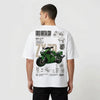 T-shirt Grid Brutalism Kawasaki ZX-7R Tourismo Clothing, vue principale.