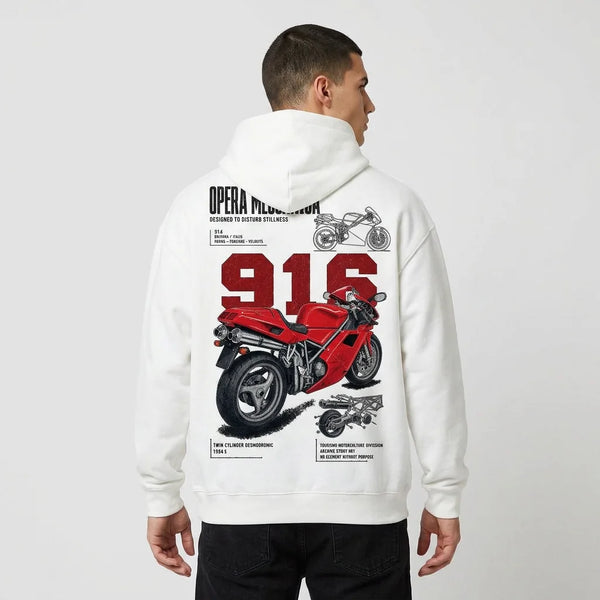 Sweat Opera Meccanica Ducati 916 Tourismo Clothing, vue principale.