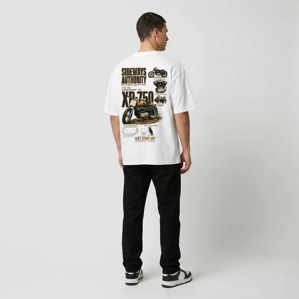 T-shirt Sideways Authority Harley XR750 Tourismo Clothing, vue complémentaire.
