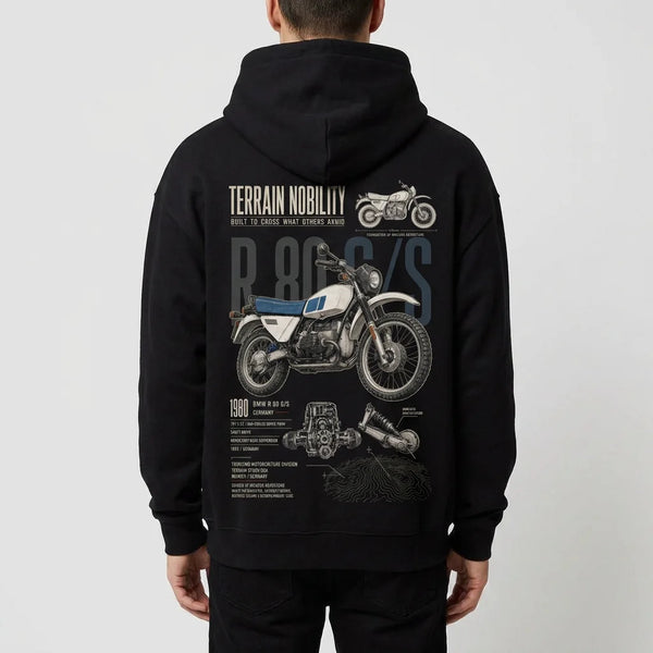 Sweat Terrain Nobility BMW R 80 G/S Tourismo Clothing, vue alternative.
