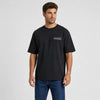 T-shirt Chevrolet Chevelle Ss 396 Street Born Power noir vu de face en plan rapproché avec logo Tourismo