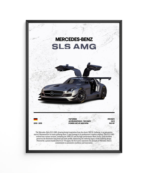 Póster Mercedes-Benz SLS AMG