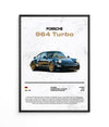 Póster Porsche 964 Turbo
