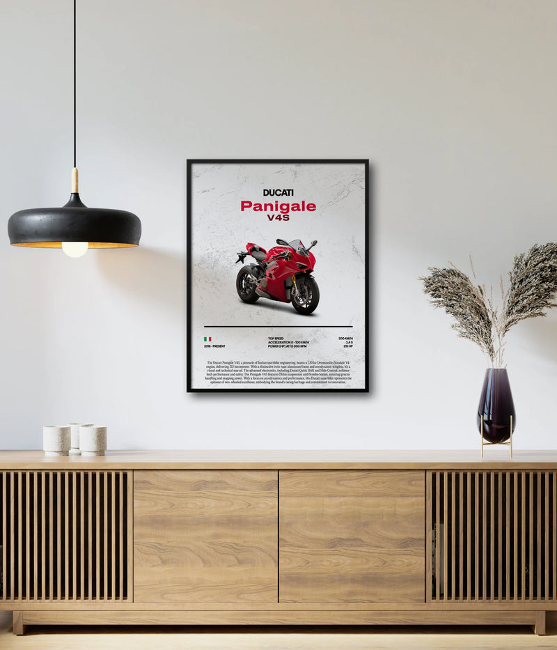 Póster Ducati Panigale V4S, vista 3