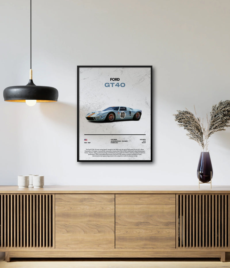 Póster Ford GT40, vista 3
