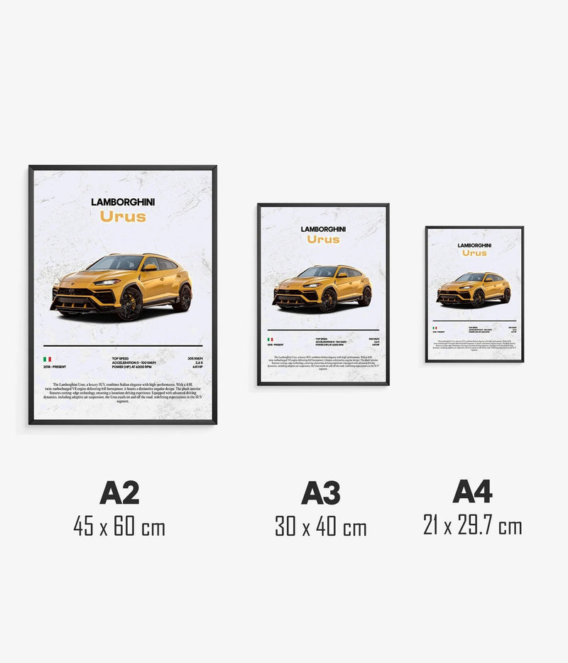 Póster Lamborghini Urus, vista 3