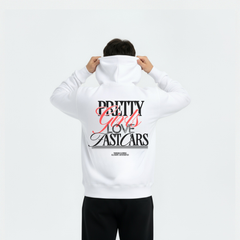Sudadera con capucha Pretty Girl Love Fast Cars