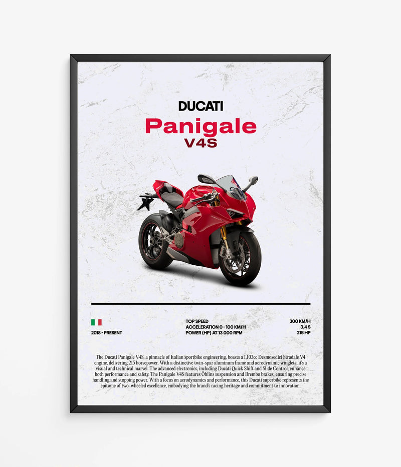 Póster Ducati Panigale V4S, vista 2
