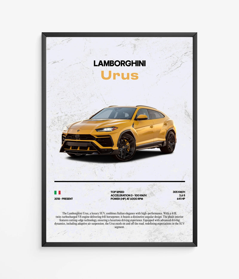 Póster Lamborghini Urus, vista 2