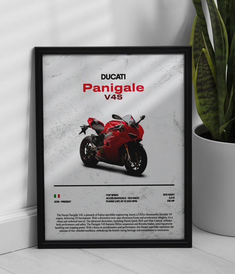Póster Ducati Panigale V4S, vista 1