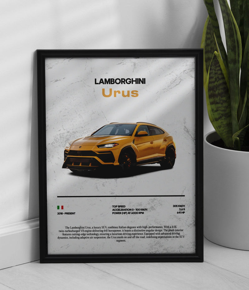 Póster Lamborghini Urus, vista 1
