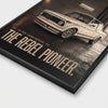 Vue rapprochée du poster BMW 2002 Turbo 1973 Tourismo imprimé sur papier