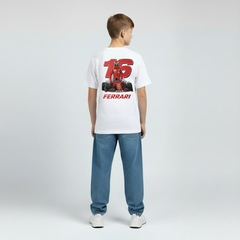 Camiseta Charles Leclerc Infantil Número 16 Ferrari Edición