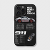 Coque iPhone noire Tourismo Clothing au design Need Money For Porsche racing premium