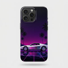 Funda para iPhone Ferrari Testarossa Synthwave