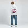 Sweat enfant Porsche GT3 RS blanc vu de face