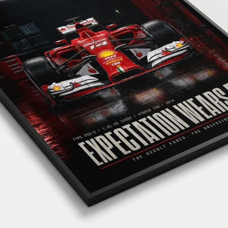 Póster Ferrari F14T Fórmula 1 2014, vista 2