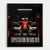 Poster Ferrari F14T Formule 1 2014 Tourismo avec monoplace rouge et texte Expectation Wears Red