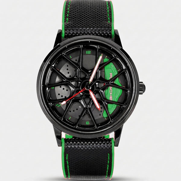 Reloj Porsche 718, pinza verde