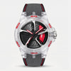 Reloj Audi RS 3, color transparente y rojo