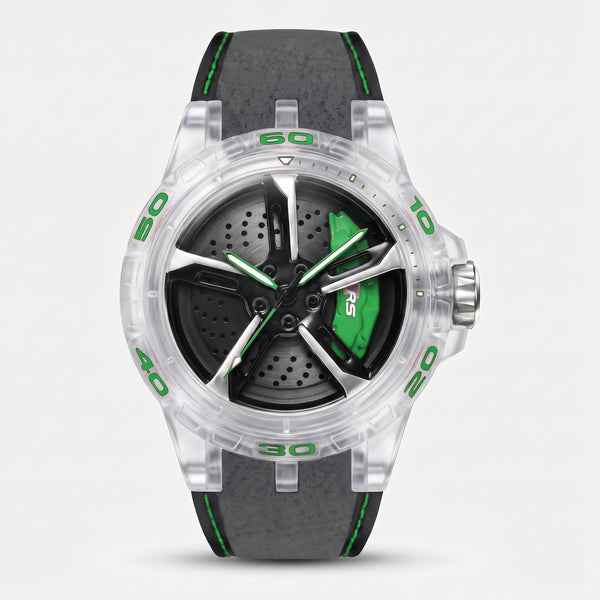 Reloj Audi RS 3, color transparente y verde