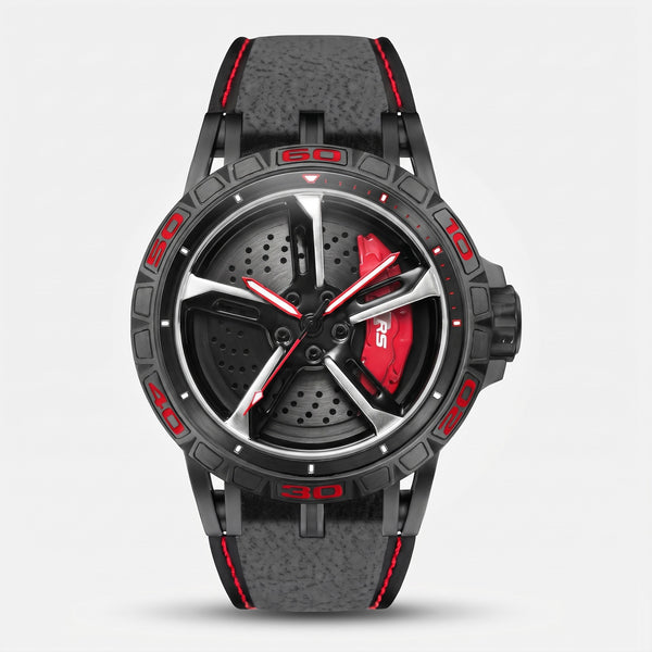 Reloj Audi RS 3, color gris y rojo