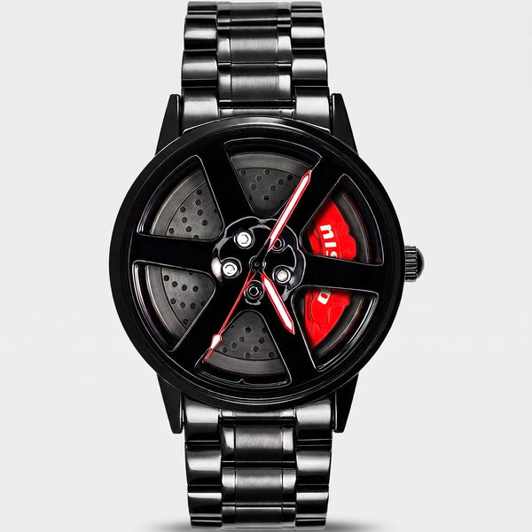 Reloj Nissan GT-R, pinza rojo