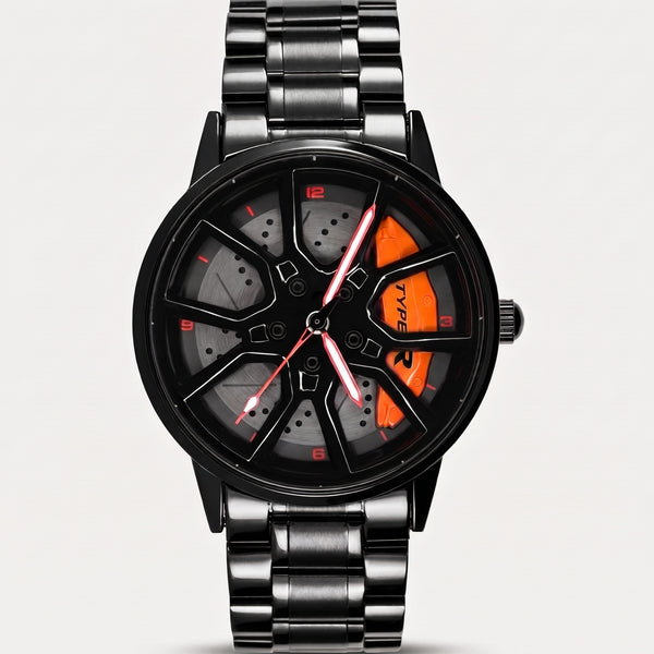 Reloj Honda Type R, pinza naranja