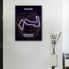 Lienzo Circuito F1 Singapur