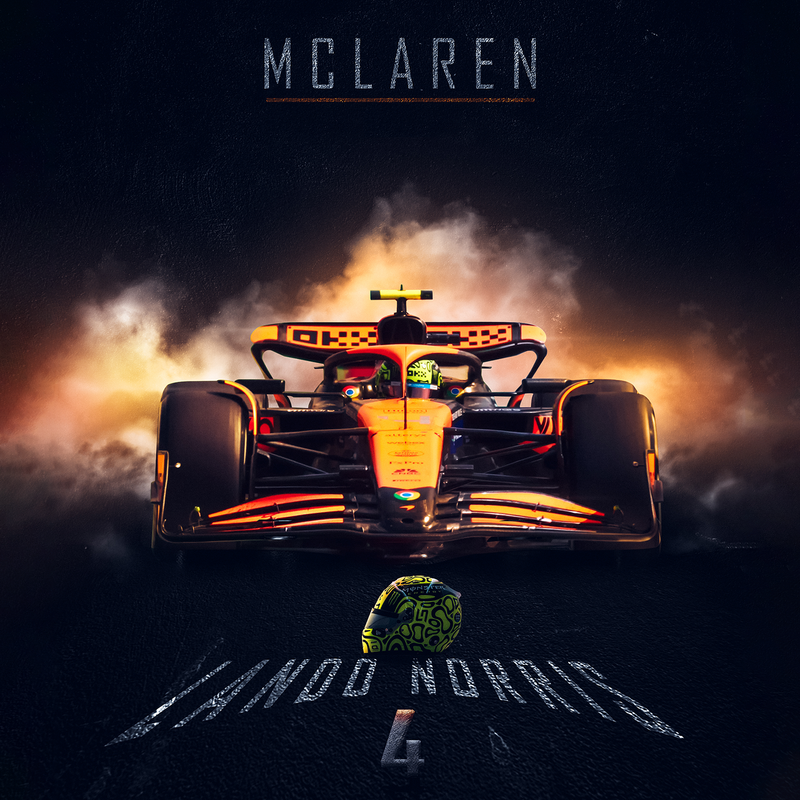 Lienzo F1 Lando Norris, vista 2