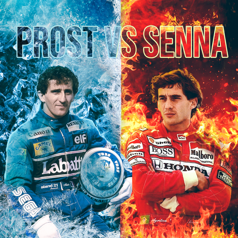 Lienzo F1 Prost VS Senna, vista 2
