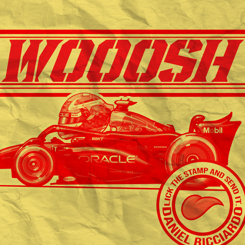 Lienzo F1 Ricciardo – WOOSH, vista 2