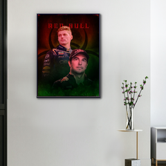 Lienzo F1 Max Verstappen x Sergio Pérez