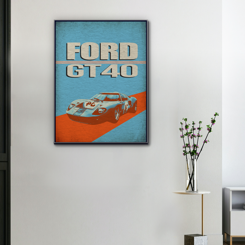 Lienzo Ford GT40 – Legado Gulf, vista 1