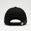 Vue arrière d’une casquette noire Good Taste Club Tourismo avec fermeture réglable