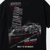Design Mercedes AMG Predator noir, PREDATOR vertical laser rouge lumineux, flocage haute définition, Tourismo Clothing Junior