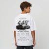 Sweat enfant Bugatti Chiron Super Sport blanc dos, design 440 km/h Built Beyond Limits, Tourismo Clothing
