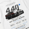 Design Bugatti Chiron 440 blanc sweat, 440 plus bleu électrique, flocage haute définition, Tourismo Clothing Junior