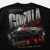 Design Nissan GT-R R35 Godzilla noir, feux rouges lumineux, flocage haute définition, Tourismo Clothing Junior