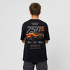 T-shirt enfant McLaren 750S noir dos, design full-back Aero System, Tourismo Clothing