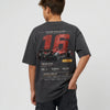 Design Race ID 016 rouge bordeaux, numéro 16 carbon rouge, flocage haute définition, Tourismo Clothing Junior